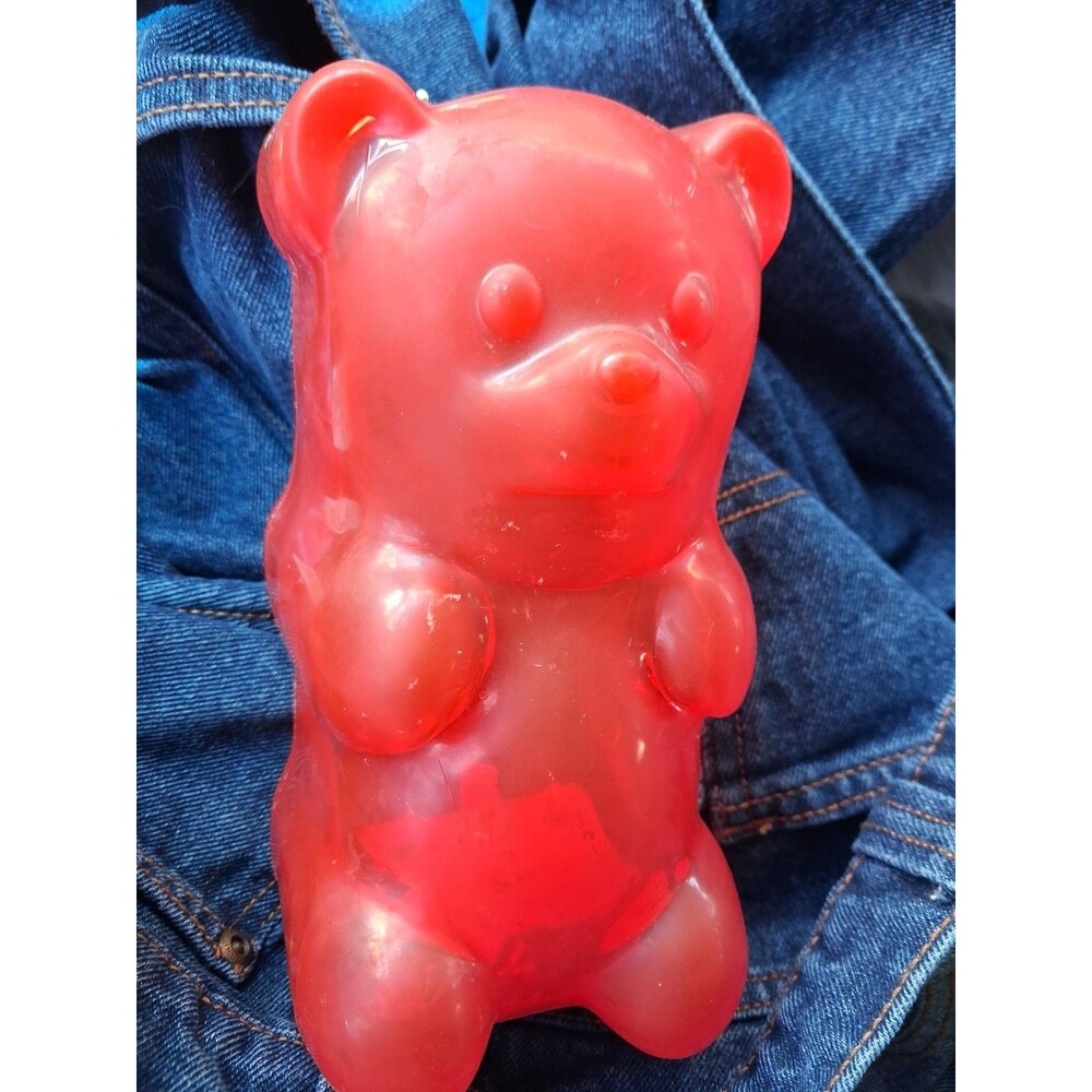 RARE Red Gummy Bear Shaped Squeeze-on Light Night Lamp Desk Accent Decor ICarly